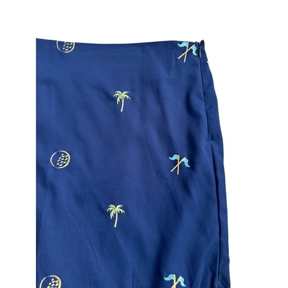 CORAL BAY GOLF Women's Blue Embroidered Skort Size 16 - Picture 6 of 7